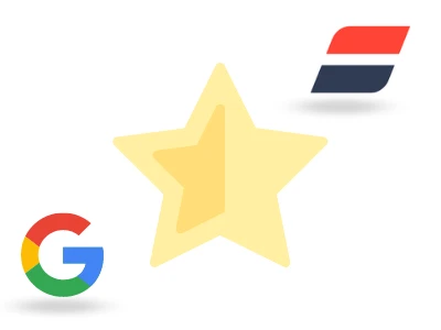 Google and Auto Trader logo around a star
